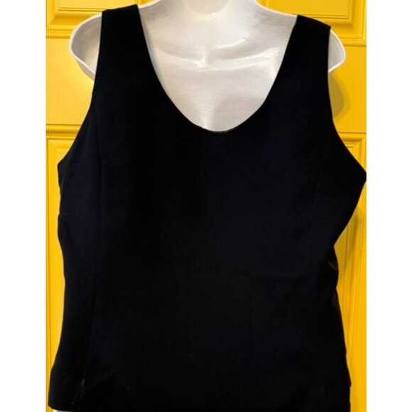 Le Suit Separates Sleeveless Blouse Lined Size 16 Career Woman Office - Picture 5 of 6